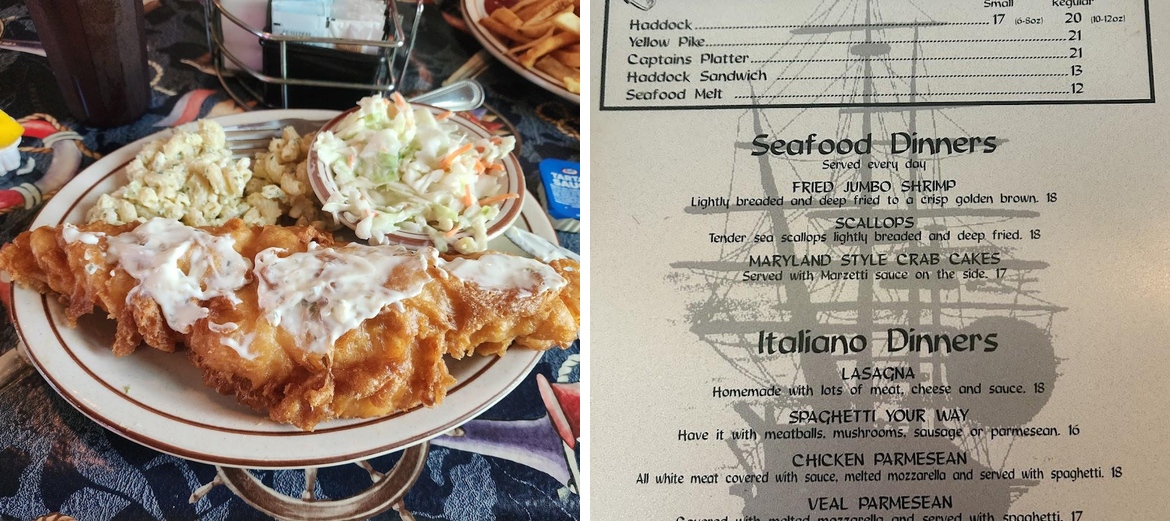 The Beach House Menu